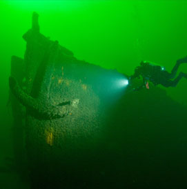 cold water diving in Europe picture gallery