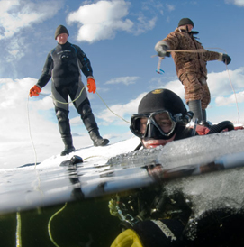 Ice Diving, White Sea, Russia