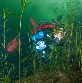 Ice diving course