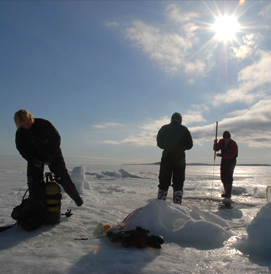 Ice Diving, White Sea, Russia
